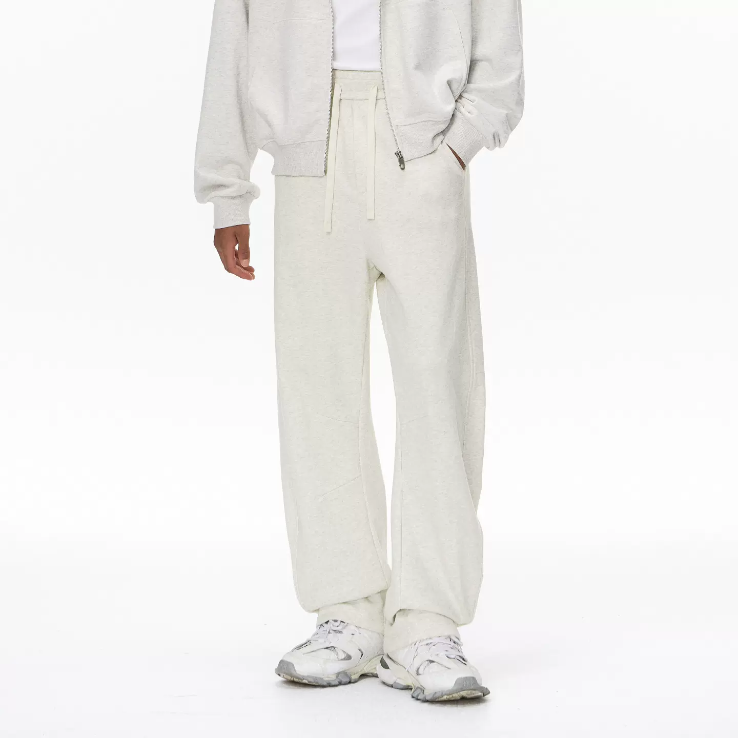 捷展男装|龙鳞弯刀卫裤26春夏新品潮牌380G美式运动阔腿男士长裤