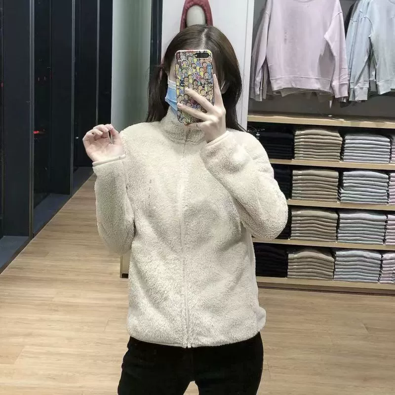 Арктический флис Открытый коралловый флис флисовая одежда для мужчин и женщин пара весна осень зима двусторонний утолщенный свитер кардиган