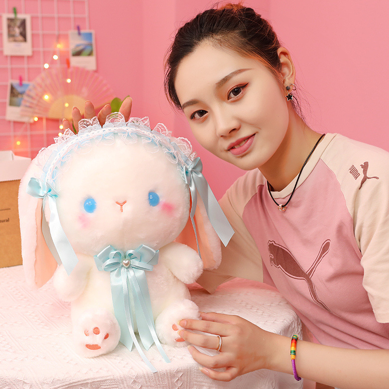 Buy quality Cute Lolita Rabbit Doll Plush Toy Bunny Doll Girl Ragdoll
