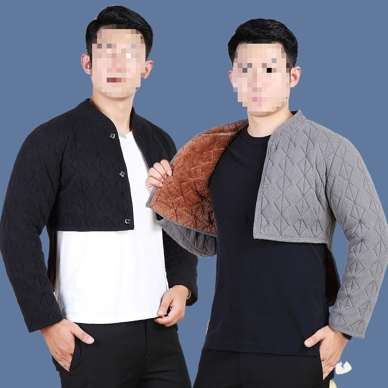플러시 어깨 경추 조끼 잠자는 따뜻한 조끼 무거운 두꺼운 어깨 추위 보호 따뜻한 남자용 숄 가을과 겨울 스타일