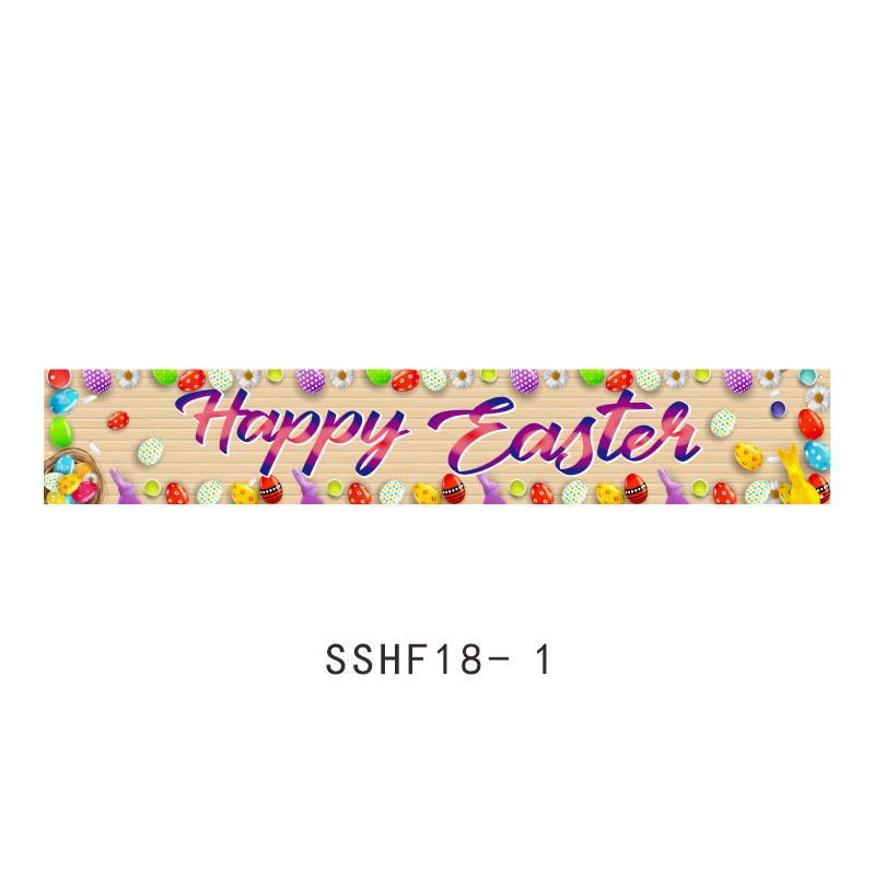 Banderas de Pascua transfronterizas, decoraciones de fiestas navideñas, banderas colgantes, huevos, conejitos, diseño de patio, banderas, pancartas personalizadas