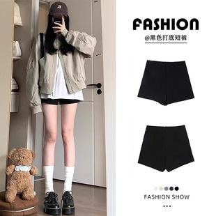 Black Suit Shorts for Women Spring and Summer 2025 New High-Waisted Tight-Fitting Slim Casual Outer Wear Bottoming Hot Pants Safety Pants