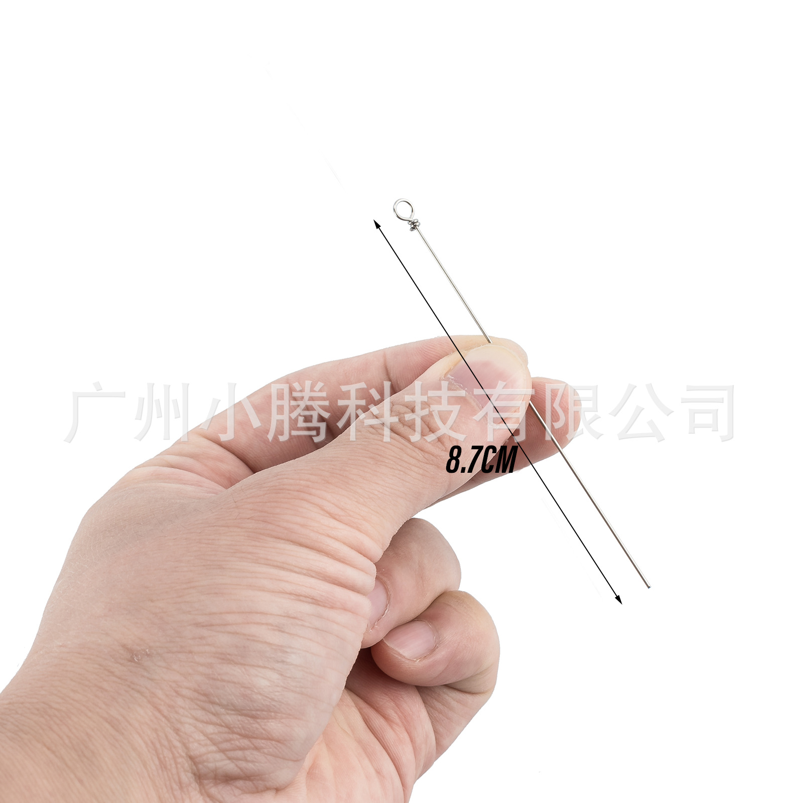 Equipo de pesca alambre de acero inoxidable 100 piezas/paquete Luya giratorio conector de lentejuelas pesca al aire libre boca de caballo rebordear alambre de acero