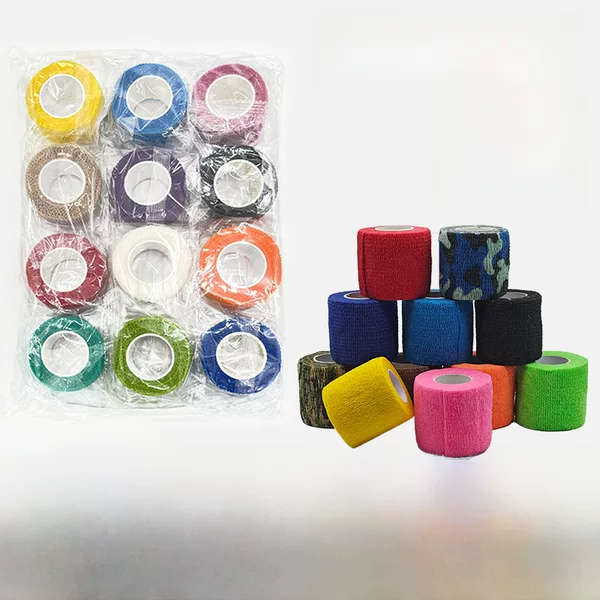 Factory Ready Stock Non-Woven Self-Adhesive Bandage Elastic Finger Bandage Pet Elastic Bandage Sports Tattoo Bandage