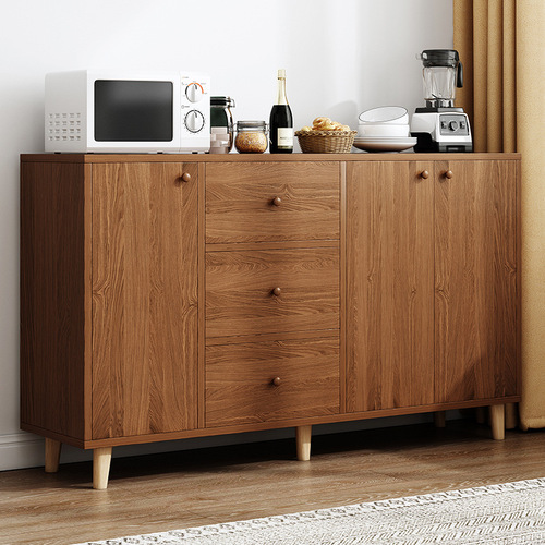Sideboard living room storage locker log Japanese kitchen home wall cabinet small furniture simple cupboard