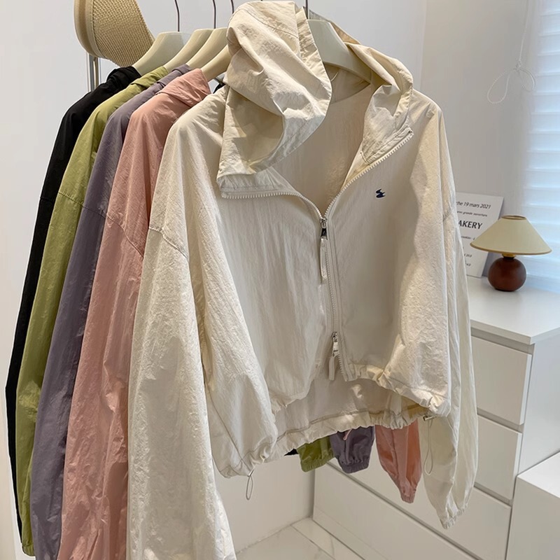 Sunscreen Clothing Women's 2025 New Summer Thin Sunscreen Clothing Outdoor Anti-ultraviolet Breathable Short Coat Jacket Cardigan