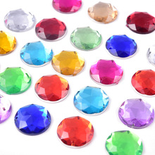 亚克力钻圆形倒角平底手缝钻 服装辅料DIY饰品配件水晶钻批发