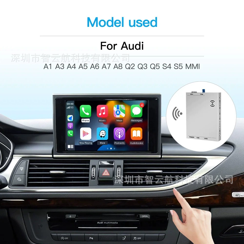 Беспроводной Apple CarPlay подходит для Audi A1 A3 A4 A5 A6 A8, модуля MMI