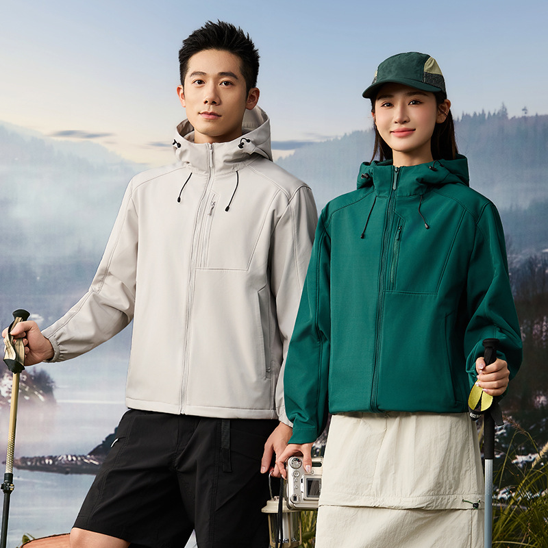 Dijia con abrigo de vestir de asalto de cáscara blanda, chaqueta compuesta de waffle para hombres y mujeres, chaqueta de montaña al aire libre a prueba de viento e impermeable