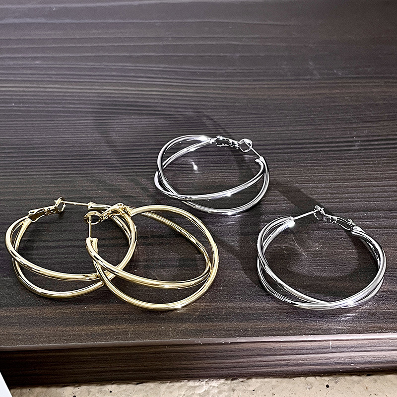 Unique Exaggerated Hoop Earrings For Women Statement Jewelry_voghion.com