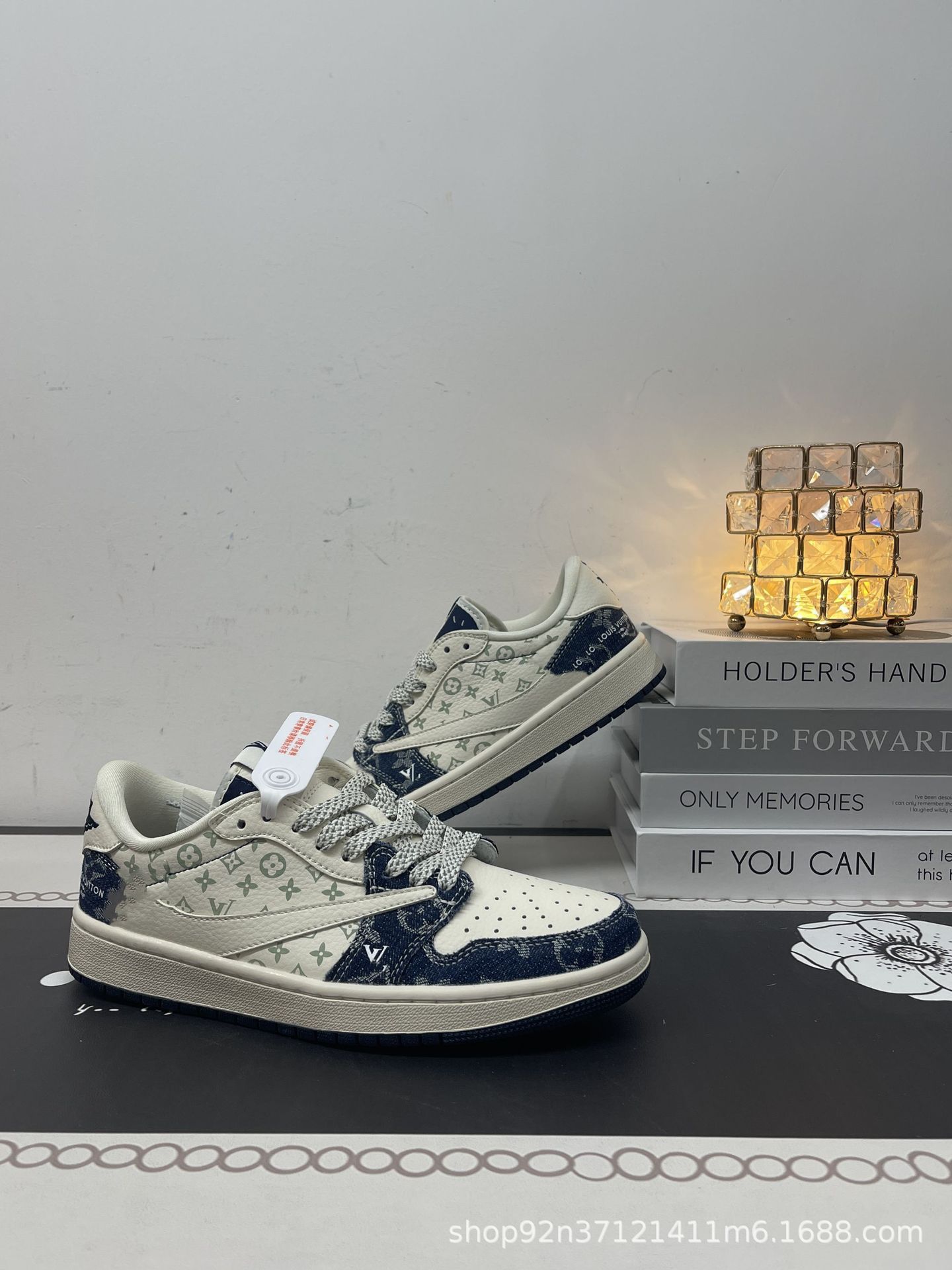 데님 화이트 & 블루 [하프 사이즈 있음]