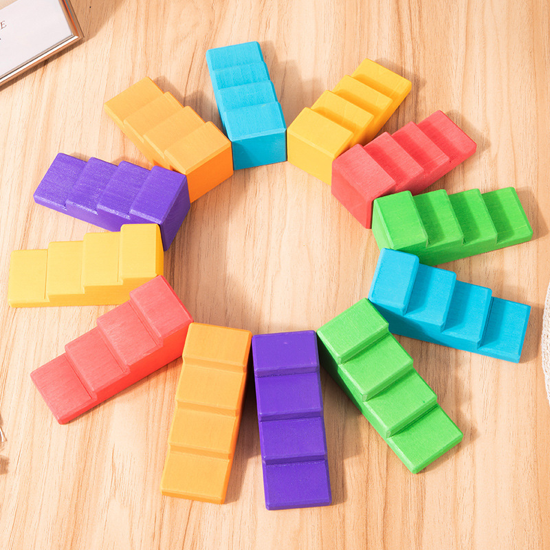 Bloques de construcción de arco iris grandes, superpuestos, superpuestos, cognición de alto color, rompecabezas de jardín de infantes, fabricantes de bloques de construcción de educación temprana al por mayor
