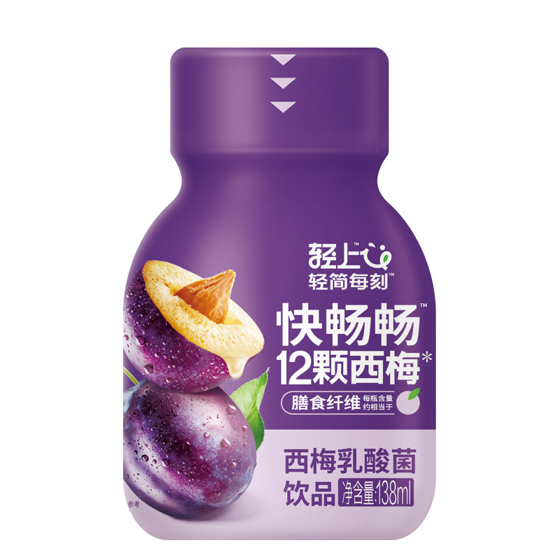 轻上西梅乳酸菌饮品138ml0脂肪含膳食纤维益生元乳酸菌饮料|undefined