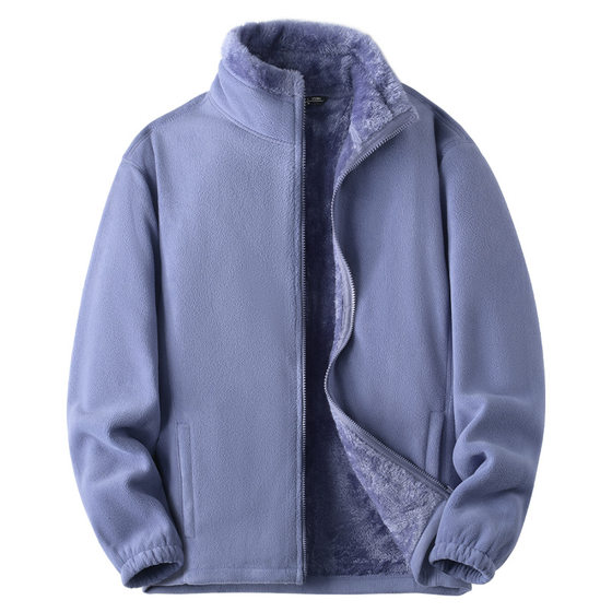 New fleece coat polar fleece plush coat lock warm men's and women's style can match coat windproof