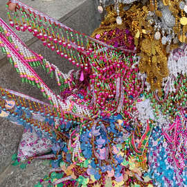 新品 辅料民族风手工珠子花边 特色少数民族衣服装饰配件吊坠流苏