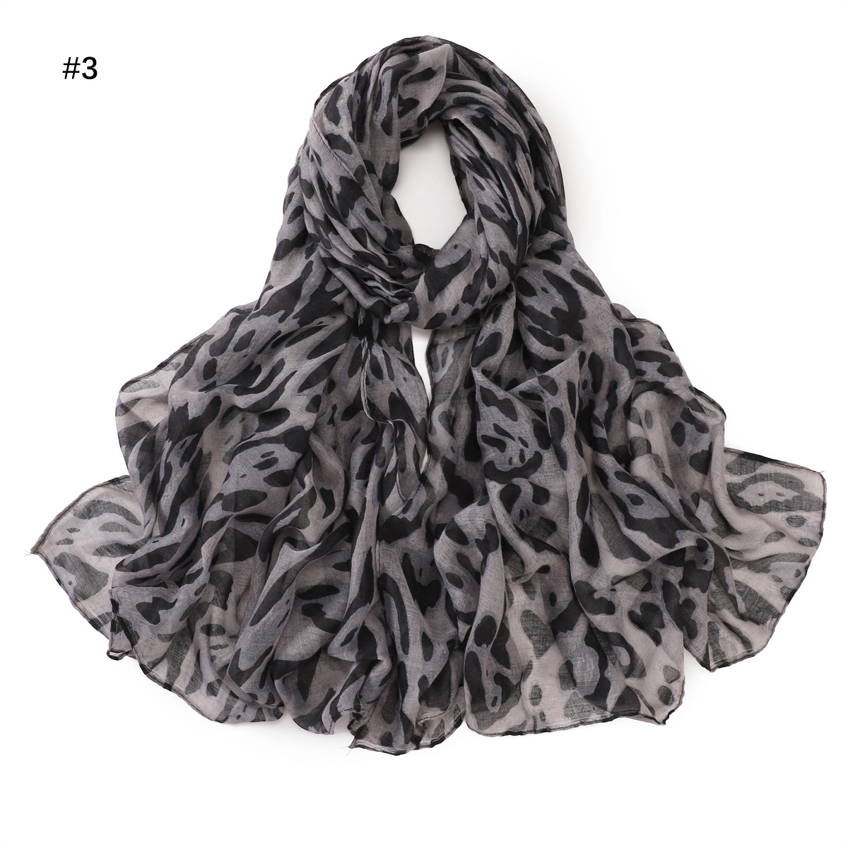 Women's Gender Women's Vintage Style Classic Style Leopard Voile Silk Scarf