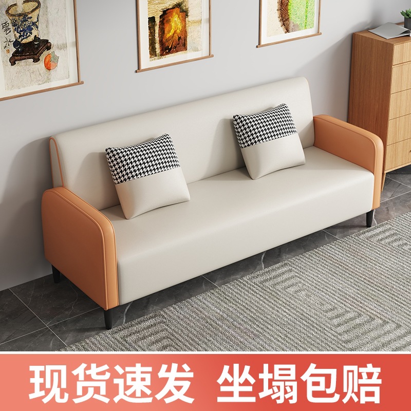Fabric Sofa for Small Living Room, Simple Style for Two or Three People, Suitable for Rental Apartments, Apartments, Clothing Stores, Tech Fabric, Economical Dual-Use