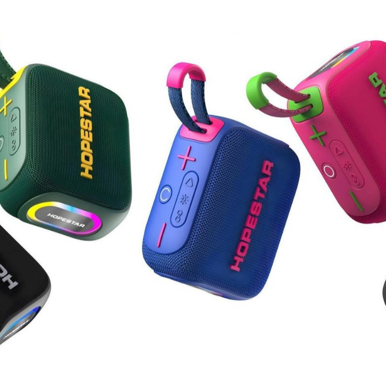 HOPESTARH66 Altavoz Bluetooth pequeño, subwoofer portátil impermeable para exteriores, altavoz pequeño con sonido estéreo