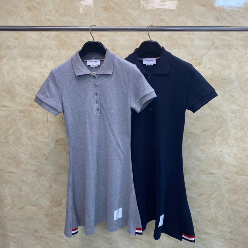 Factory Direct TB Tom Summer New Classic Solid Color Pearl Cotton Mesh dress Women Casual Comfortable Skirt