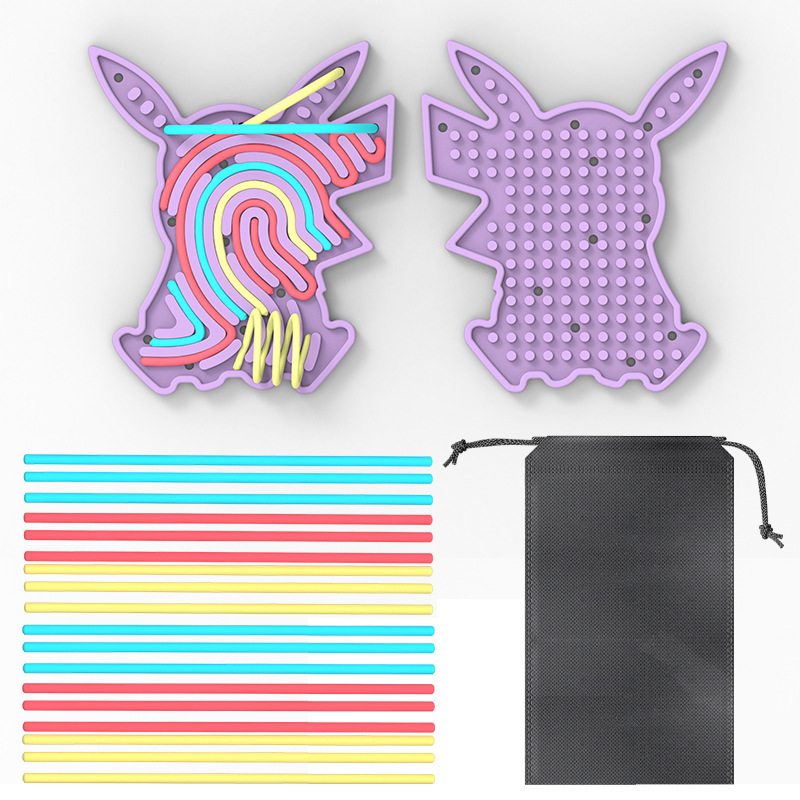 Transfronterizos Hot Vending Junta de actividad sensorial Junta de actividad de silicona en forma de conejo