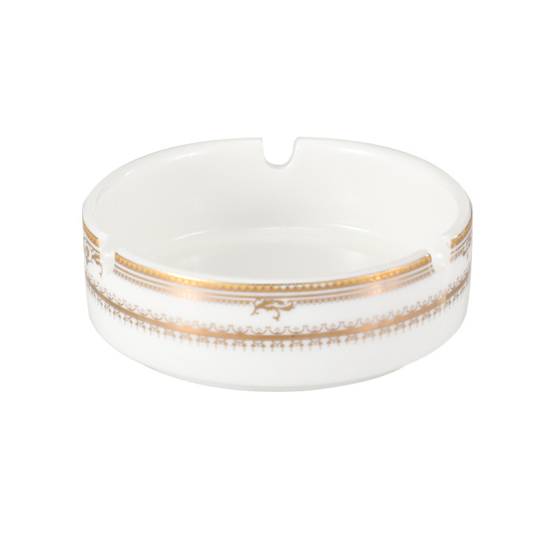 순수한 흰색 세라믹 재떨이 상업 특별 호텔 라운드 바 KTV 담배 컵 레스토랑 호텔