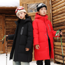 儿童羽绒服2025新款中长款洋气男童女童中大童冬季加厚青少年外套