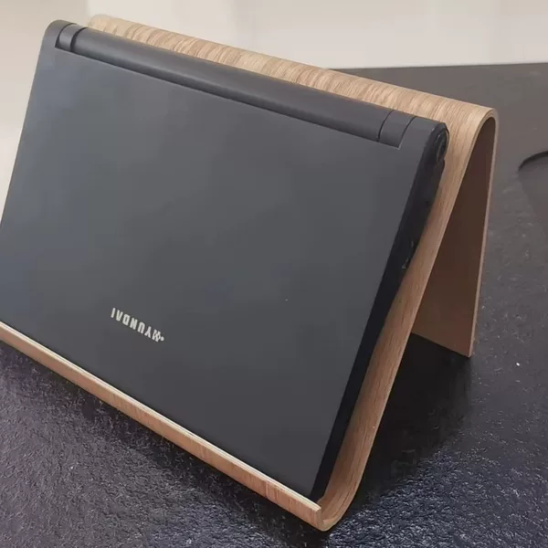 Customized Creative Curved Wood Mobile Phone Holder Notebook Tablet Desktop Simple Curved Wood Lazy Universal Folding