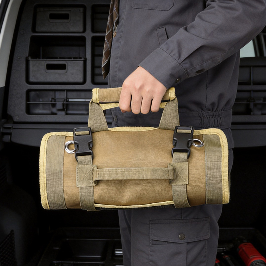 Bolsa de herramientas Gebolang, bolsa de herramientas portátil para reparación de automóviles, bolsa de herramientas para electricista, bolsa de herramientas enrollable portátil para hardware image 3