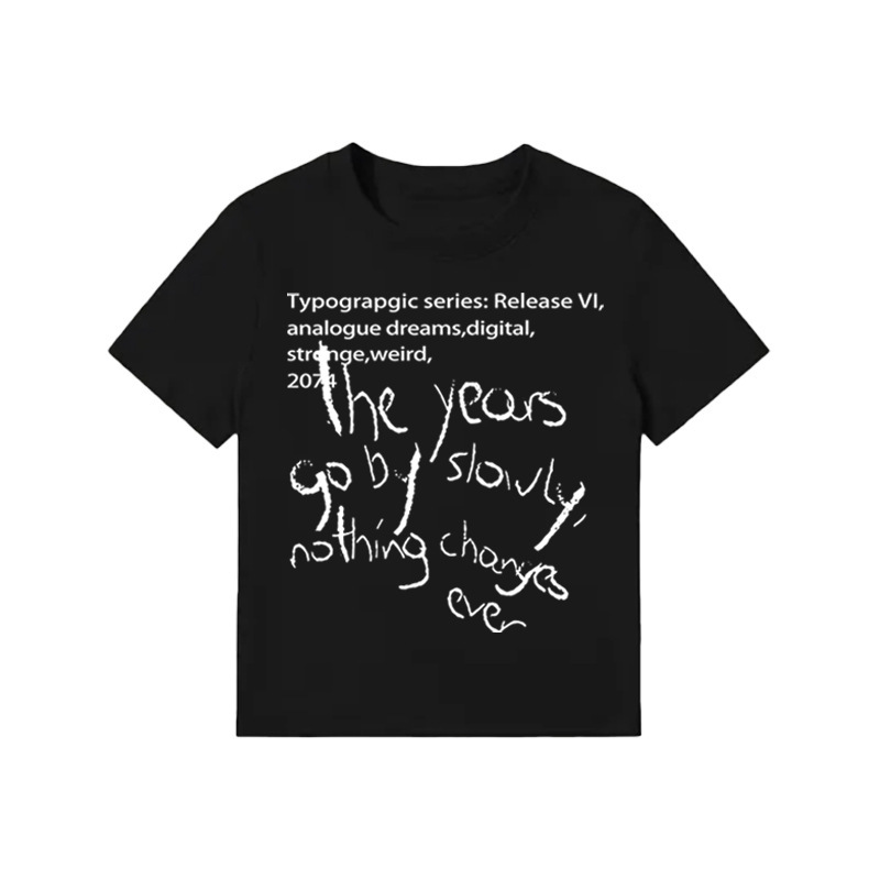 アメリカの肩の半袖のtシャツの女性の夏のアルファベットのプリントはスリムに見えます。|undefined