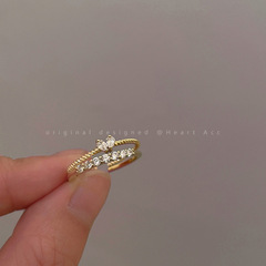 Love Diamond Ring Set for Women, Unique Design, High-End Style Fashion, Openable and Adjustable Index Ring