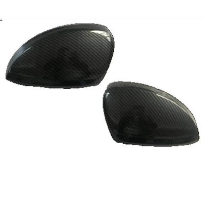 17 Tiguan L Rear View Mirror Cover Reflective Cover ABS New Tiguan Rear View Mirror Applicable to Volkswagen Modified Rear View Mirror Carbon Fiber Y (Şüşə kənarı xromları/moldingləri) - carbon-fiber