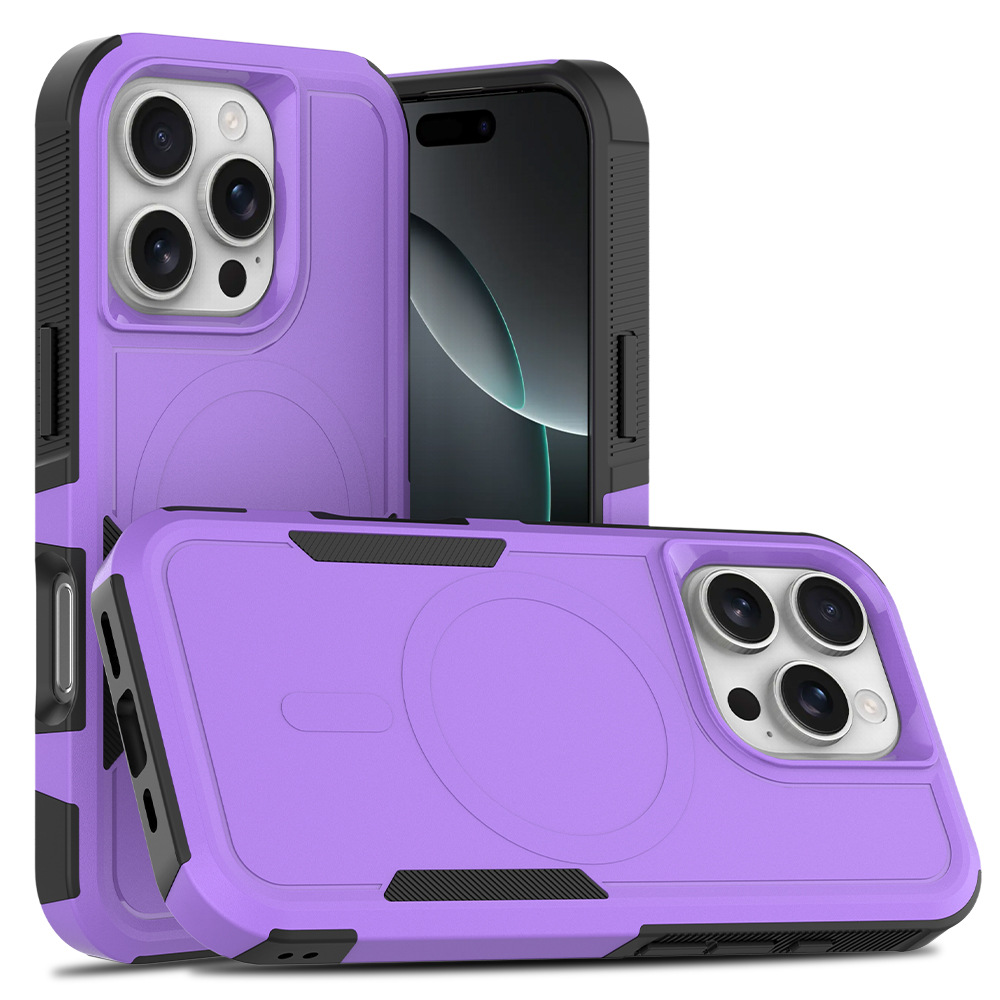 Aplicable en stock para Apple 16 Pro todo incluido 2 en 1 succión magnética anti-caída embarque de la caja del teléfono móvil lado de la caja antideslizante