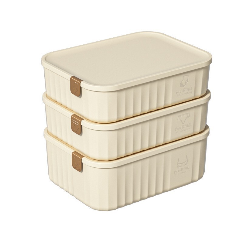 下着収納ボックス、仕切り付き、パンツ、ブラジャー、靴下、ショーツ収納、引き出し式、プラスチック製仕切り整理ボックス、ワードローブ用|undefined