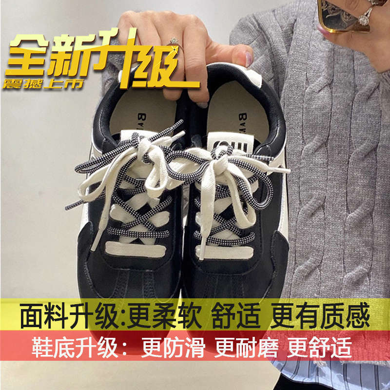 潮流休闲鞋运动小白鞋子2025秋季新款百搭时尚轻便软底德训鞋女款|undefined