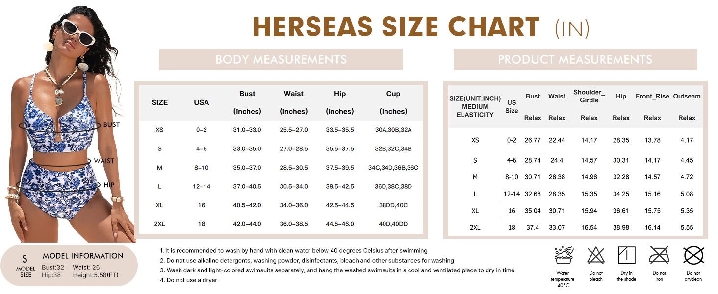 Herseas Size Chart
