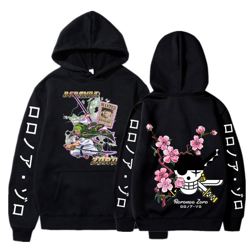 Loronoa Solon One Piece Printed Peripheral Men's and Women's Pullover Casual hoodie anime hoodie