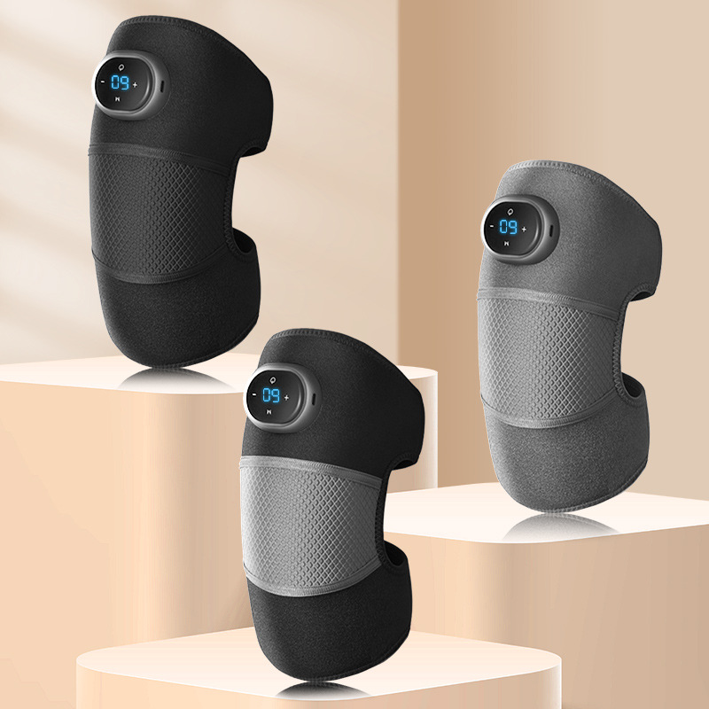 Masajeador de rodilleras con calefacción eléctrica desmontable magnético, protector de hombro, protector de codo, control de temperatura LCD, compresa caliente, masajeador de rodilla, transfronterizo