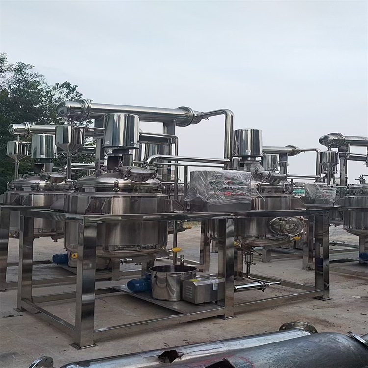 二手小型提取浓缩机组 中草药植物提取 不锈钢提取罐 意达