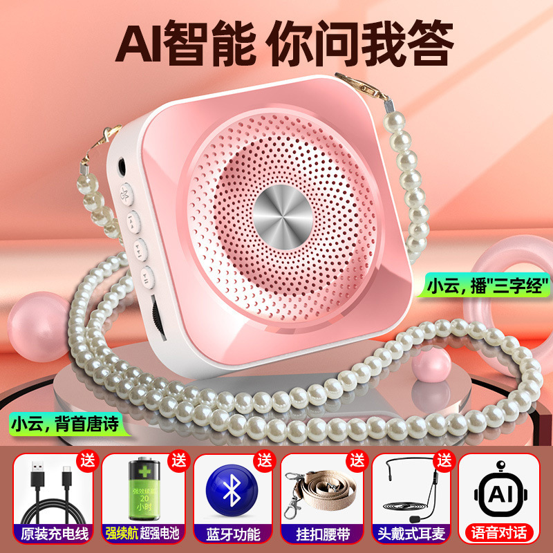 先生は、ブルートゥースアンチハウリングストリートスピーカーポータブルアンプ大音量屋外用の小さな蜂の拡声器を使用します|undefined