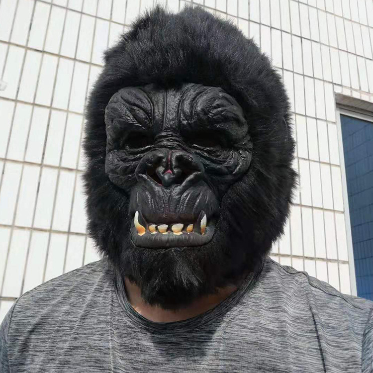 Maschera da gorilla per halloween accessorio per travestimento_voghion.com