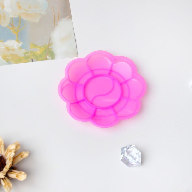 子供の絵画パレット 8.5 センチメートル水彩ガッシュ梅の花パレット DIY 絵画パレット卸売|undefined