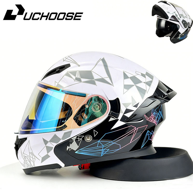 Casco de motocicleta certificado 3C con Bluetooth seguro retro ciclismo completo cubierto por todas las estaciones universal