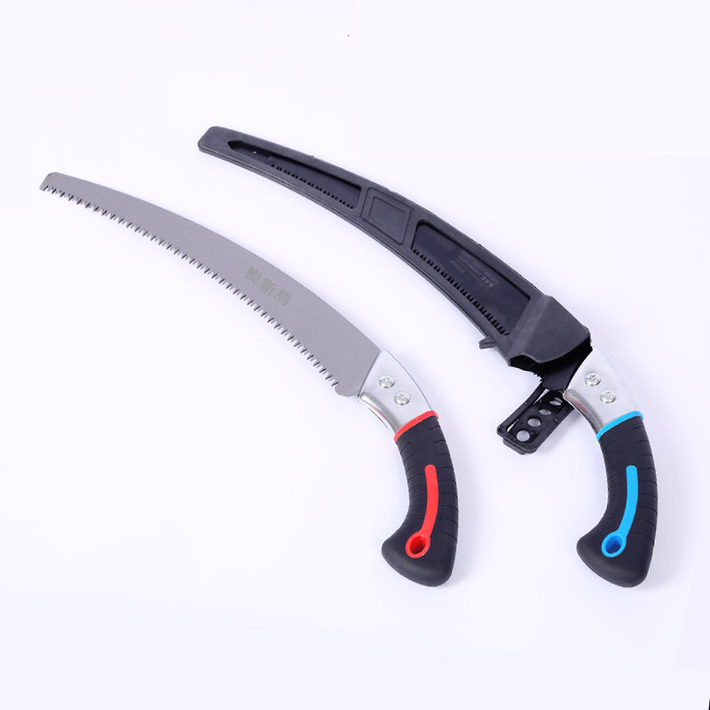 厂家批发锰钢加厚弯锯 木工家用果树园林修枝腰锯 手工伐木弯锯