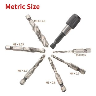 Wholesale High-Speed Steel Tap Set British and American Red Plastic Box 13-Piece Set Machine Hexagonal Handle Composite Tap