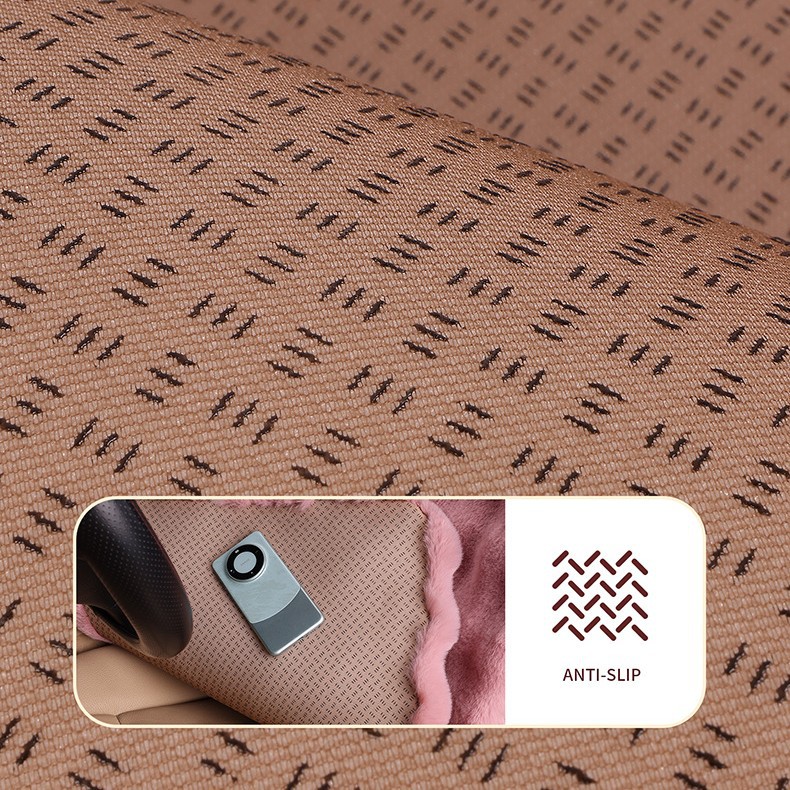 Wholesale Amazon Tm Labeling Value-Added New Bubble Velvet Seat Cushion Autumn and Winter Warm Imitation Fur Rabbit Plush Car Seat Cushion