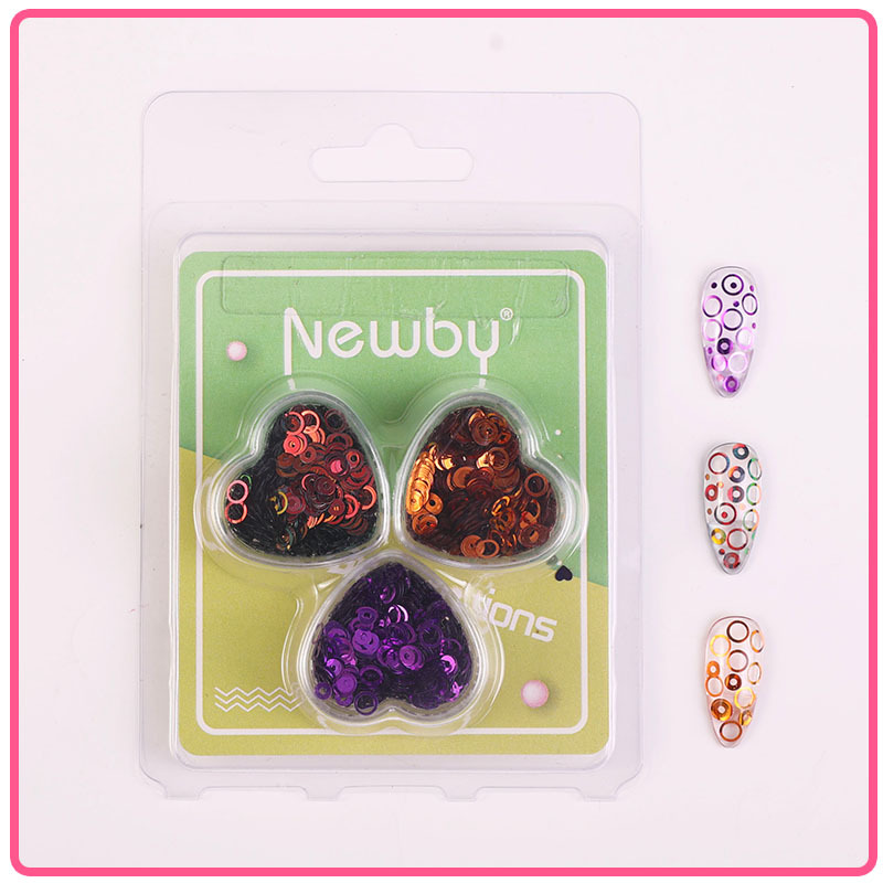 Arte de uñas Aurora mariposa lentejuelas irregulares láser corazón lentejuelas brillo de uñas color mágico accesorios de joyería en caja