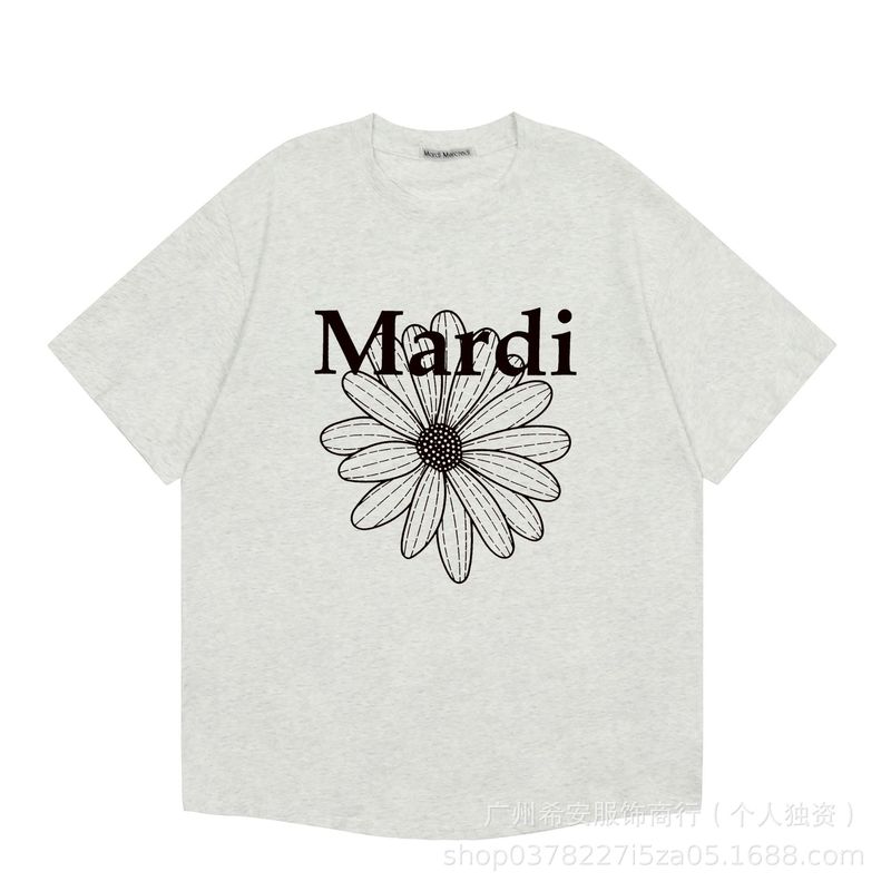 【高品质】韩国mardi雏菊短袖金高银同款腊肠狗T恤情侣百搭上衣女|undefined