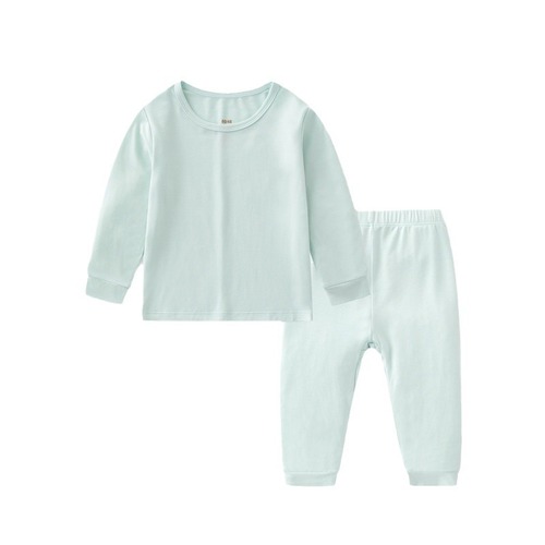 Foreign trade children's clothing bamboo fiber baby autumn clothes long trousers set girls and boys underwear bottoming pajamas children's home clothes