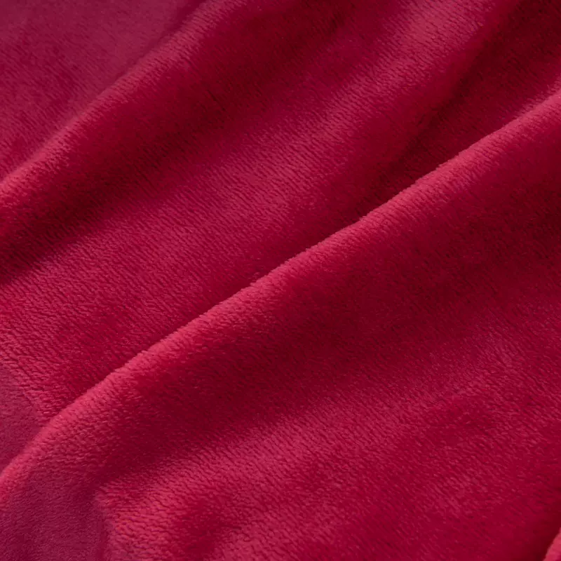 双面法兰绒288F全涤针织布 抗静电服装家纺面料工厂现货清仓250g