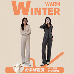 纯色运动休闲半拉链套装女早秋2025新款小众设计款一整套韩系高级
